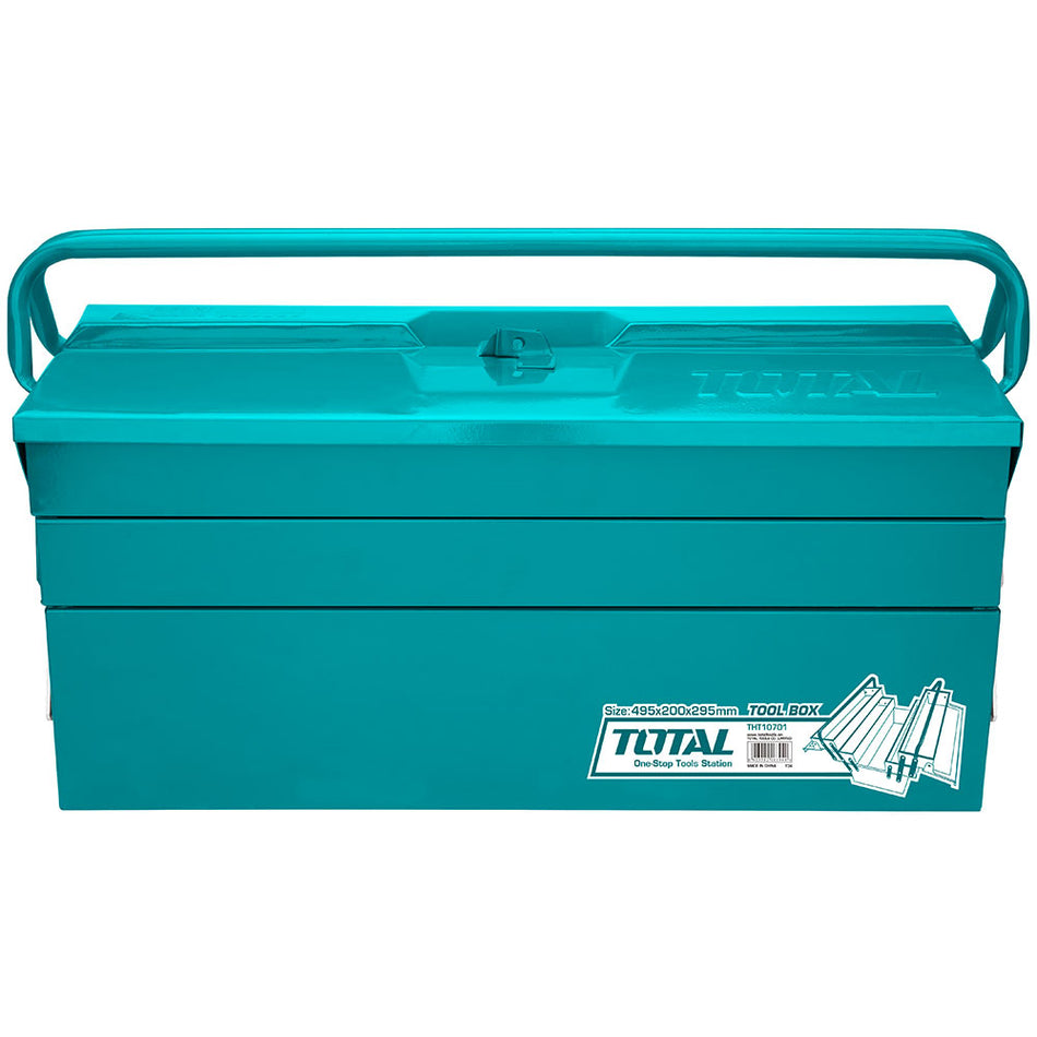 CAJA HERRAMIENTA 495 X 200 X 290 MM INDUSTRIAL METALICA TOTAL (THT10701)