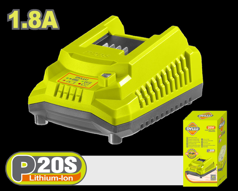 CARGADOR INTELIGENTE PARA BATERIAS 20V 1.8AH DYLLU (UDTFCP518)