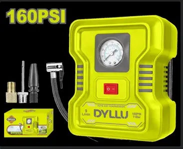 COMPRESOR MINI 12V 160PSI DYLLU (DTAAC501)