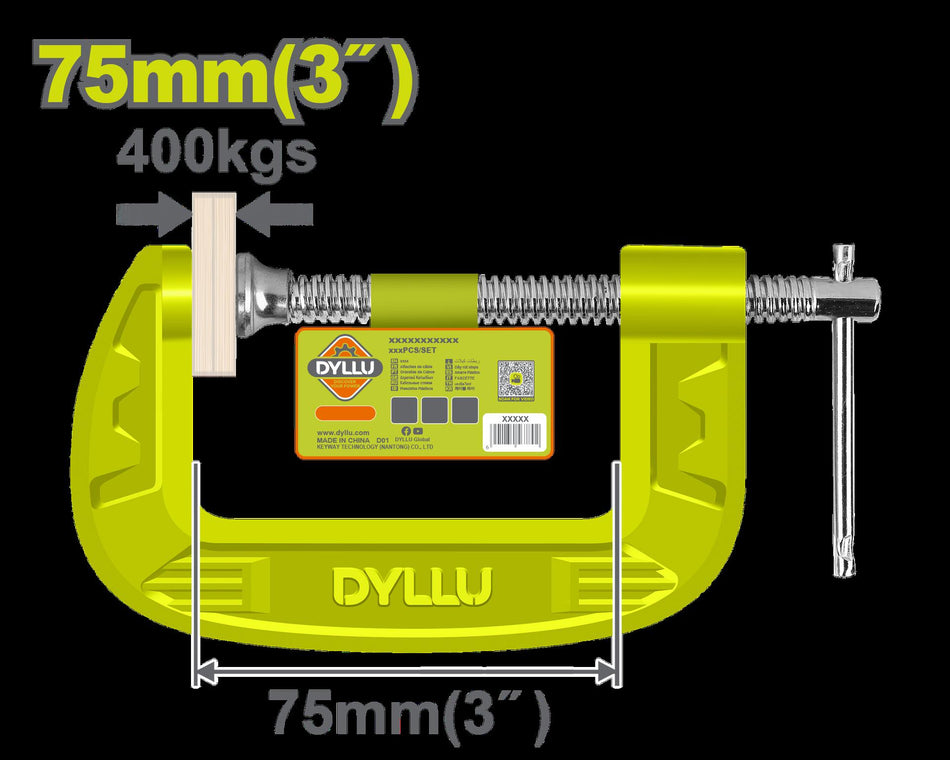 PRENSA EN C 3"DYLLU (DTCP1103)