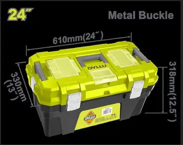 CAJA DE HERRAMIENTA 24" PLÁSTICA CIERRE METALICO DYLLU (DTTB3324)