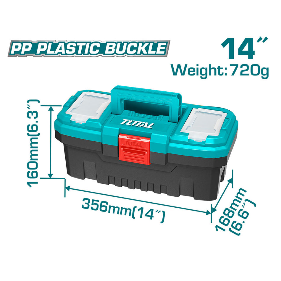 CAJA HERRAMIENTA 14" PLASTICA TOTAL (TPBX0141)
