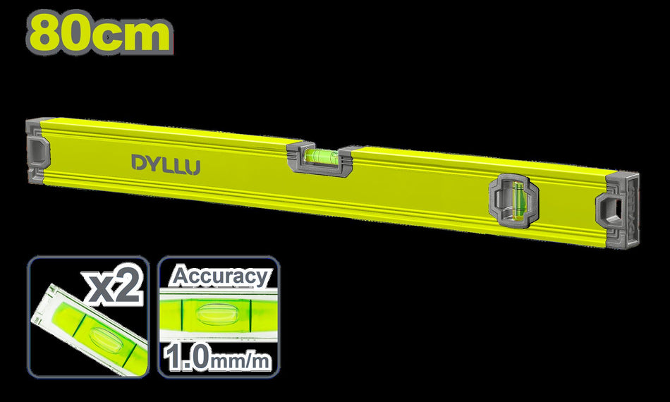 NIVEL 80CM ALUMINIO DYLLU (DTSL2G80)