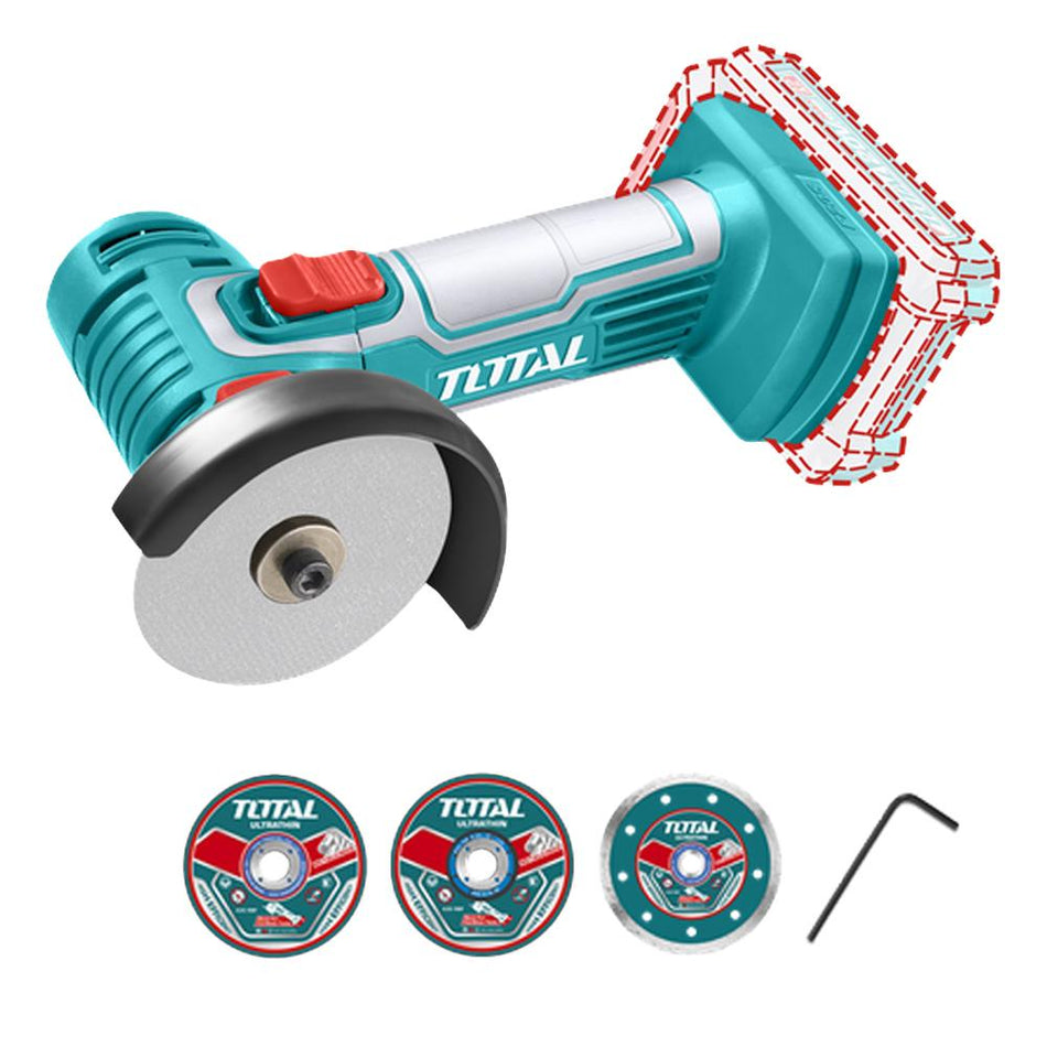 MINI PULIDORA 3" INALAMBRICA 20V INCLUYE 7 DISCOS INDUSTRIAL BATERIA Y CARGADOR SE VENDEN POR SEPARADO TOTAL (TAGLI7601)