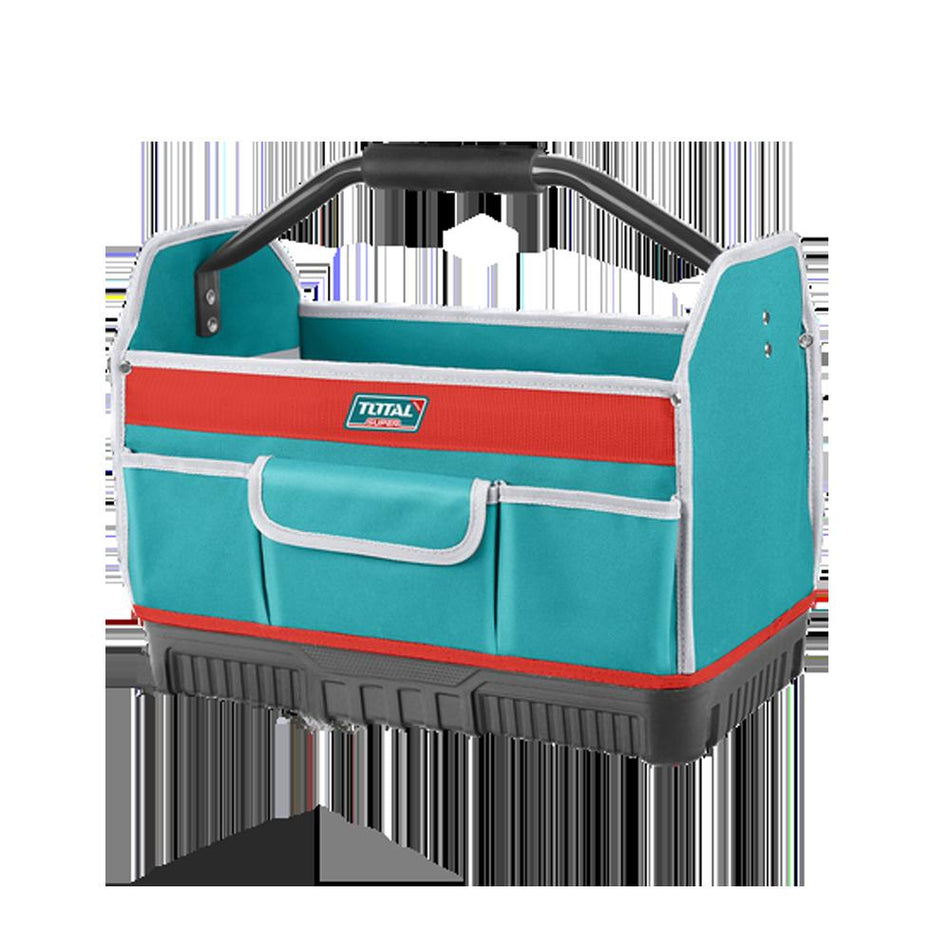 BOLSO DE HERRAMIENTAS 16 REFORZADO CAPACIDAD MAXIMA 15KG INDUSTRIAL SUPER TOTAL (THT36L03)