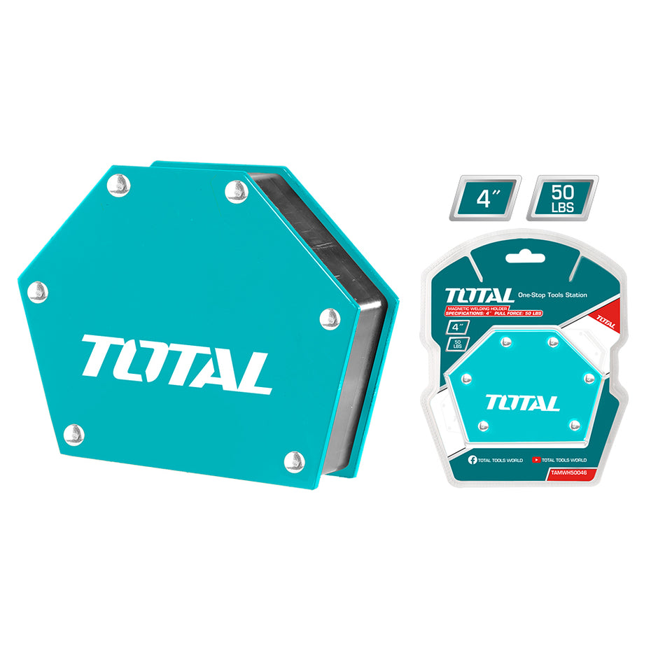 SUJETADOR MAGNETICO 4" 50LBS PARA SOLDAR TOTAL (TAMWH50046)