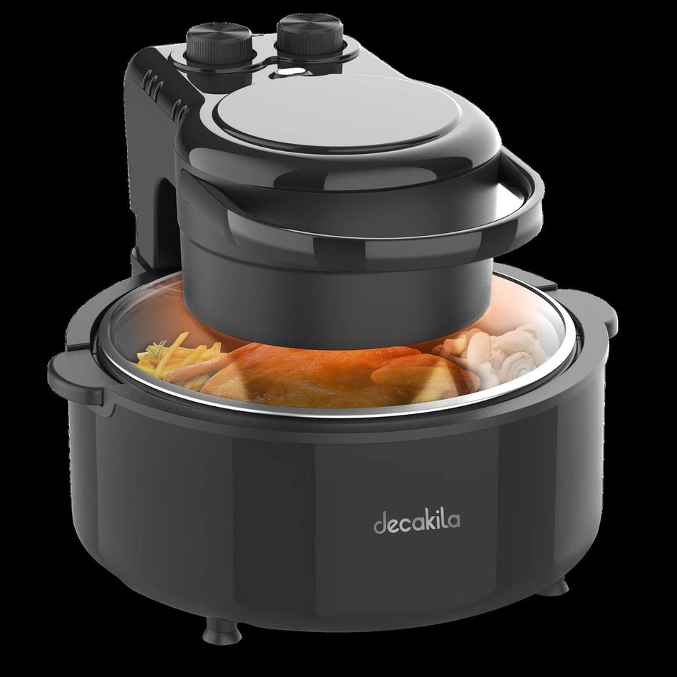 FREIDORA DE AIRE 5L CON TAPA TRASNPARENTE DECAKILA (KUEC045B)