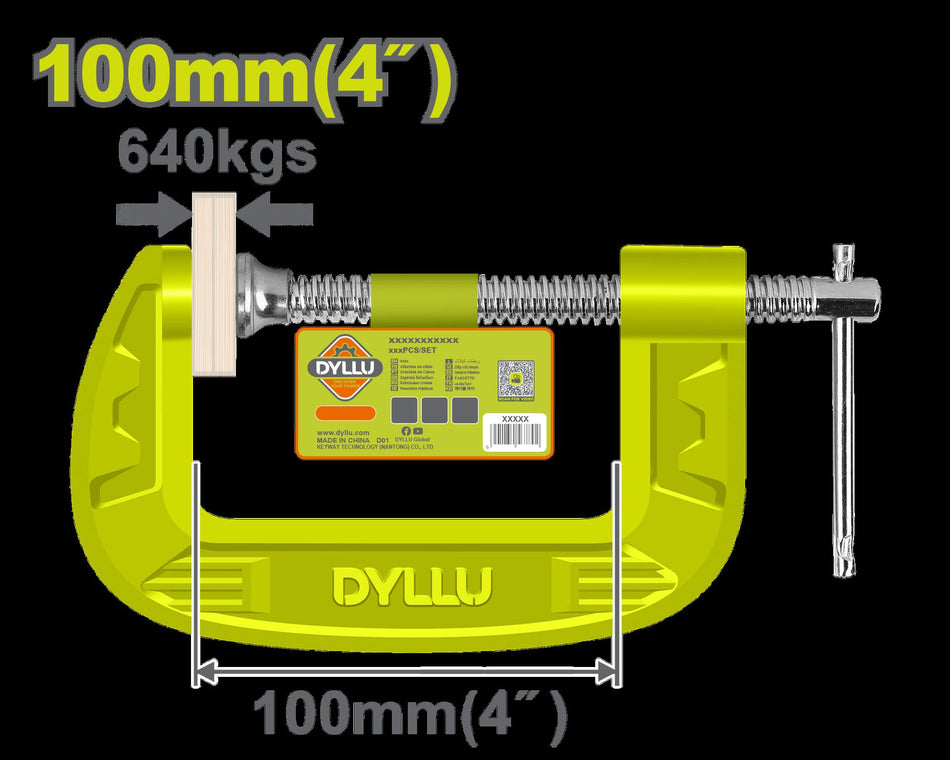 PRENSA EN C 4"DYLLU (DTCP1104)