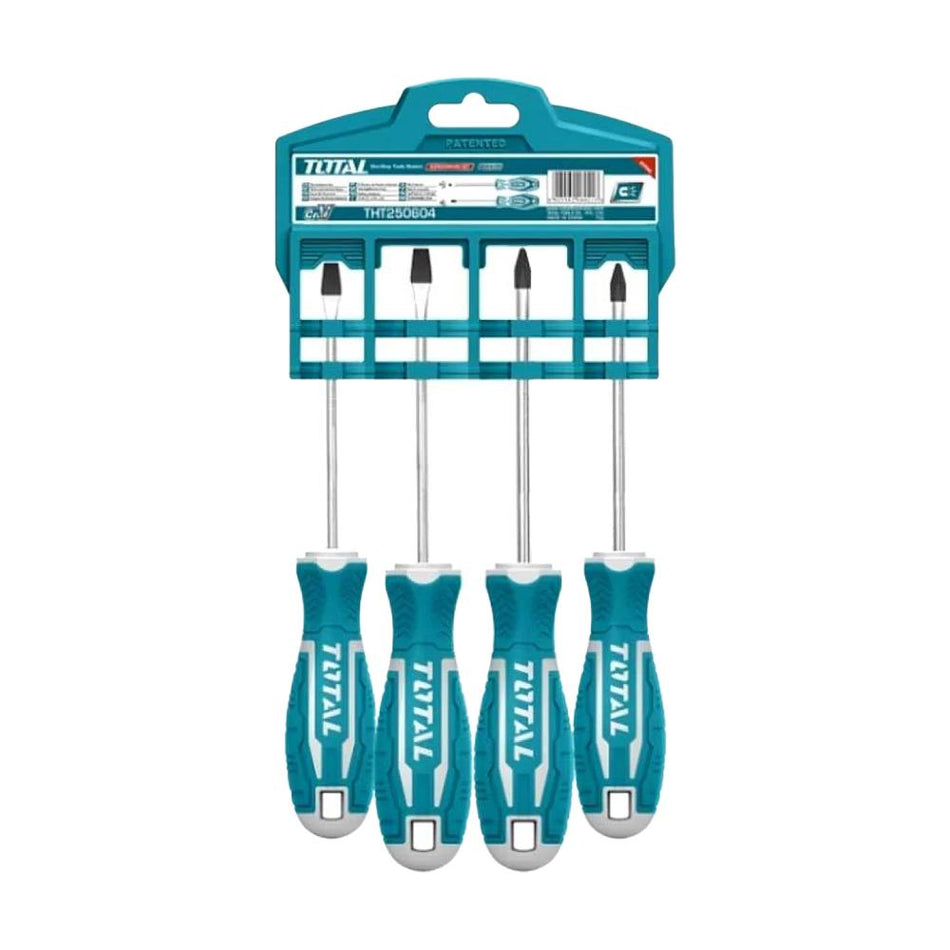 DESTORNILLADOR CROMO VANADIUM JUEGO X 7 PZS SUPER SELECT TOTAL (THT2506072)