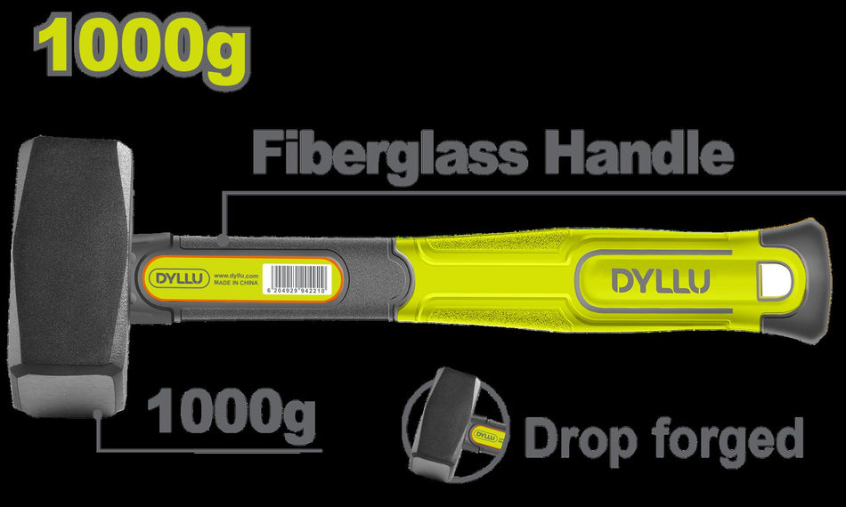 PORRA 2LB MANGO FIBRA DE VIDRIO DYLLU (DTHM2310)
