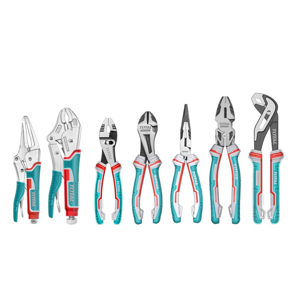 JUEGO DE ALICATES Y HOMBRE SOLO X 7 PZS SUPER TOTAL (TOS23055)