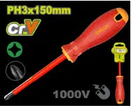 DESTORNILLADOR (+) 6" AISLADO 1000V DYLLU (DTSD7236)
