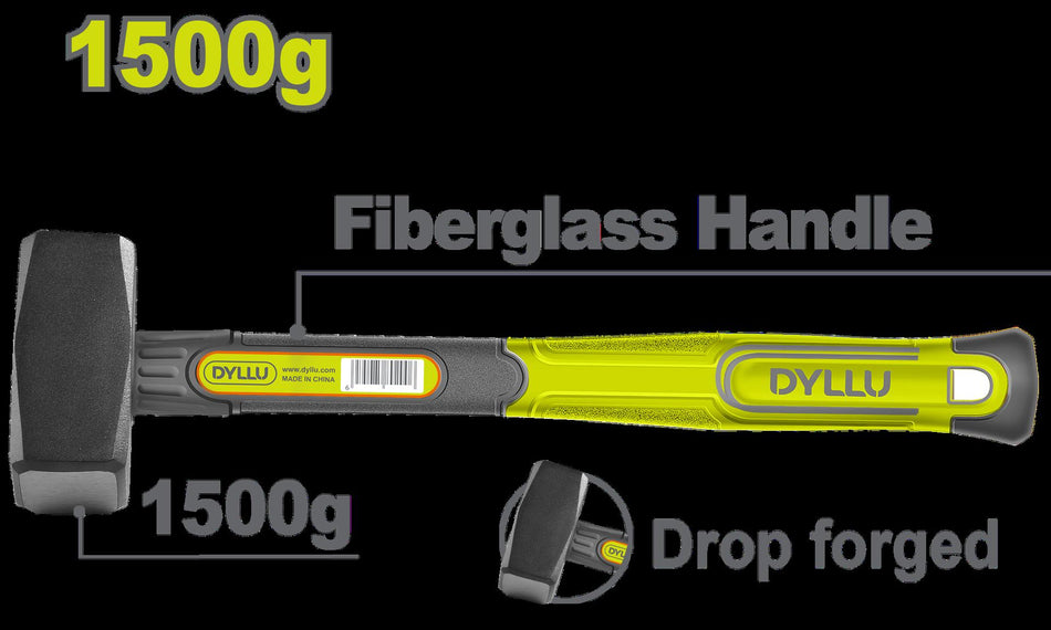 PORRA 3 LB MANGO FIBRA DE VIDRIO DYLLU (DTHM2315)
