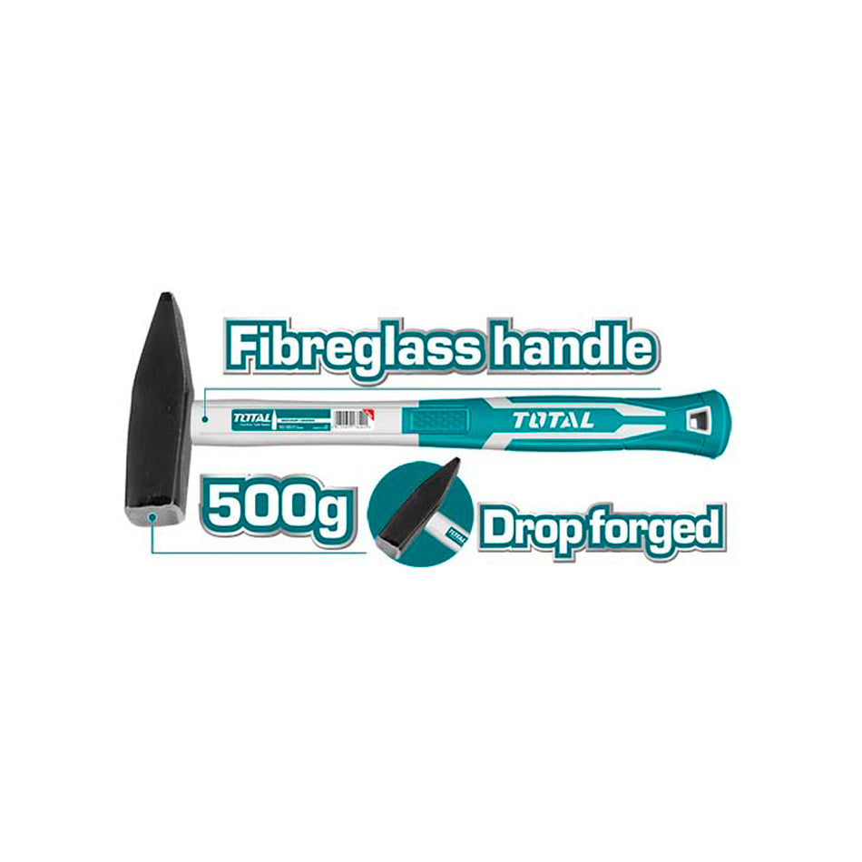 PORRA 500 GRMS ACERO FORJADO DOBLE USO MANGO FIBRA DE VIDRIO TOTAL (THT715006)