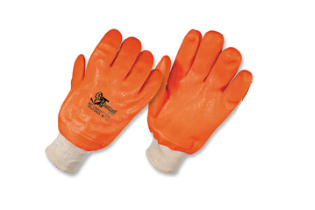 GUANTE PVC NEON SEMICORRUGADO CUARTOS FRIOS DIP TOTAL  NARANJA (11989151)