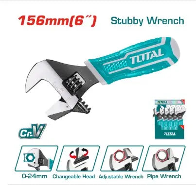 LLAVE PESTON 6" ENCAUCHETADA 2 EN 1 SUPER TOTAL (THT1016S)