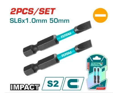PUNTAS TALADRO IMANTADA 50MM (-) (-) JUEGO X 2 PZS INDUSTRIAL SUPER TOTAL (TACIM71SL650)