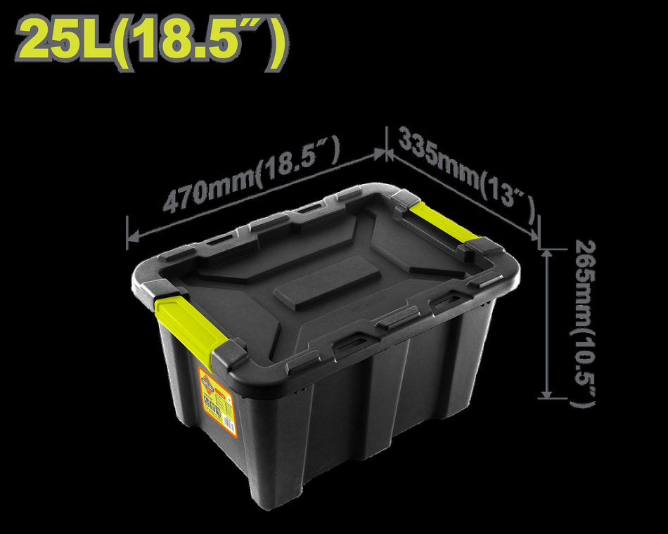 CAJA DE ALMACENAJE PLÁSTICA 18.5" 25L DYLLU (DTTB3325)