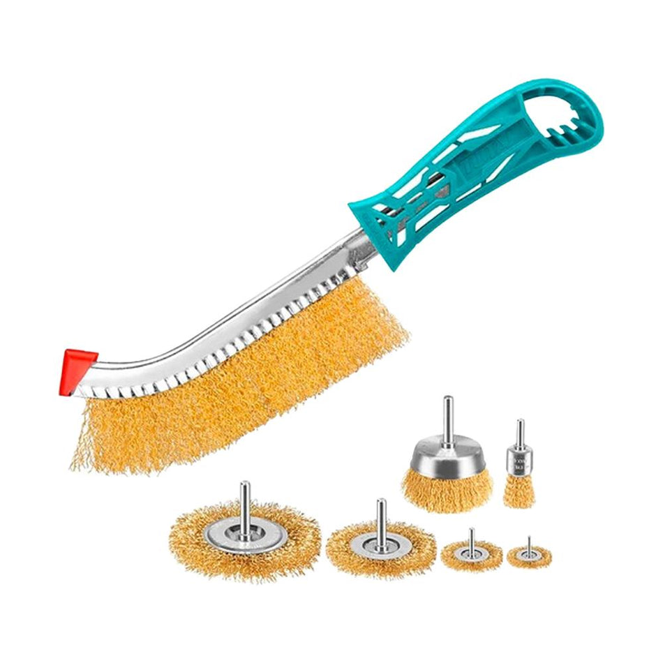SETS DE CEPILLOS DE ALAMBRE X 7PCS TOTAL (TAC310071)
