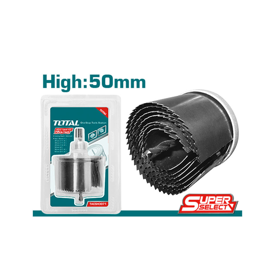 SIERRA COPA PARA MADERA JUEGO X 7 PIEZAS SUPER SELECT TOTAL (TACSH3071)