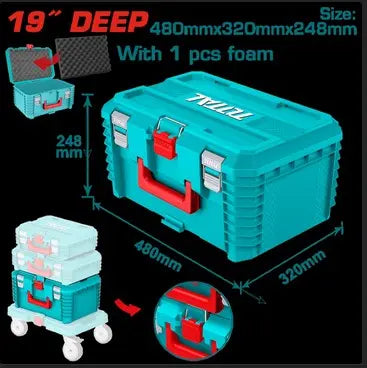 CAJA HERRAMIENTAS 19" APILABLE SUPER TOTAL (TPBXS103)