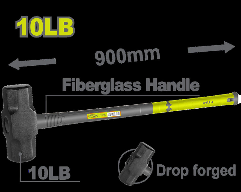 PORRA 10 LB MANGO FIBRA DE VIDRIO DYLLU (DTHM4310)