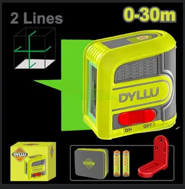 NIVEL LÁSER 0-30M LUZ VERDE DYLLU (DTLE2M03)
