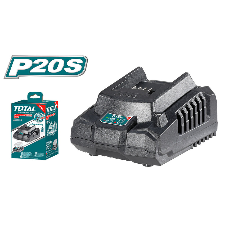 CARGADOR DE BATERIA 20V INDUSTRIAL INTELIGENTE TOTAL (UTFCLI2001)