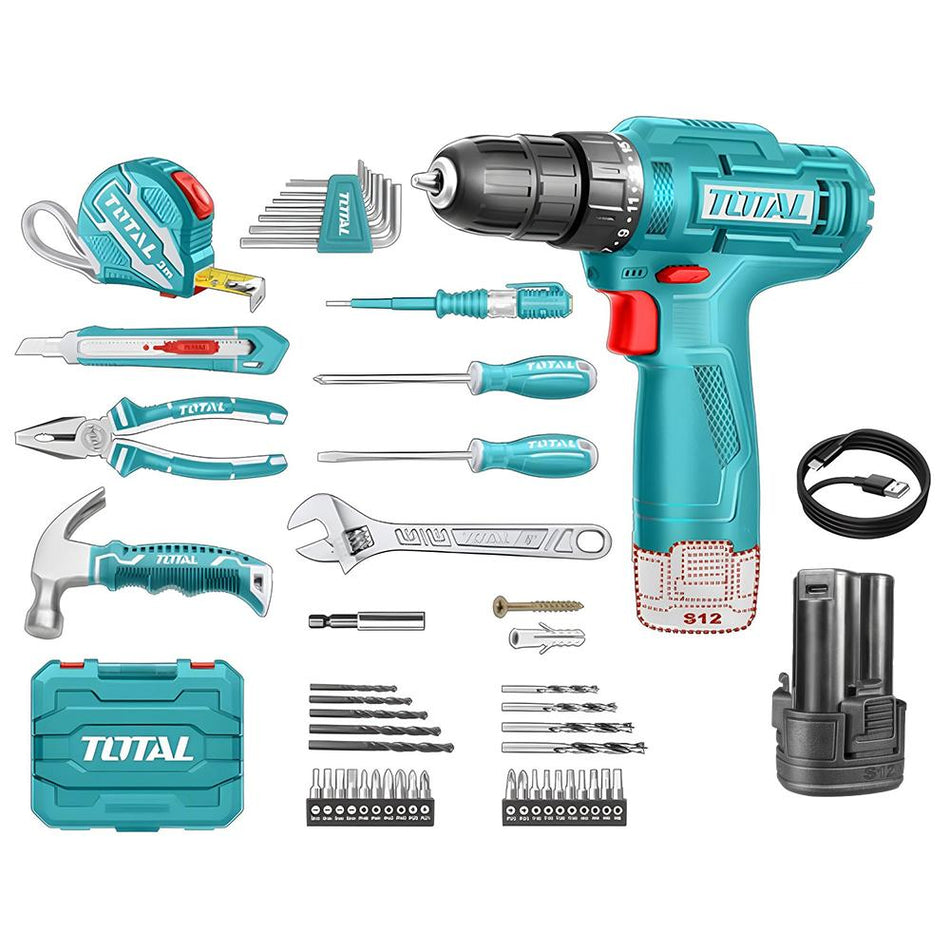 KIT DE HERRAMIENTAS 89PZS TOTAL (THKTHP10892)