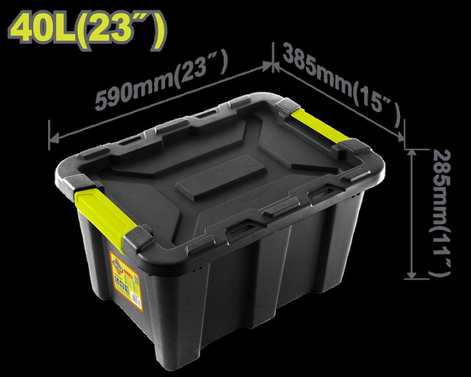CAJA DE ALMACENAJE PLÁSTICA 23" 40L DYLLU (DTTB3340)