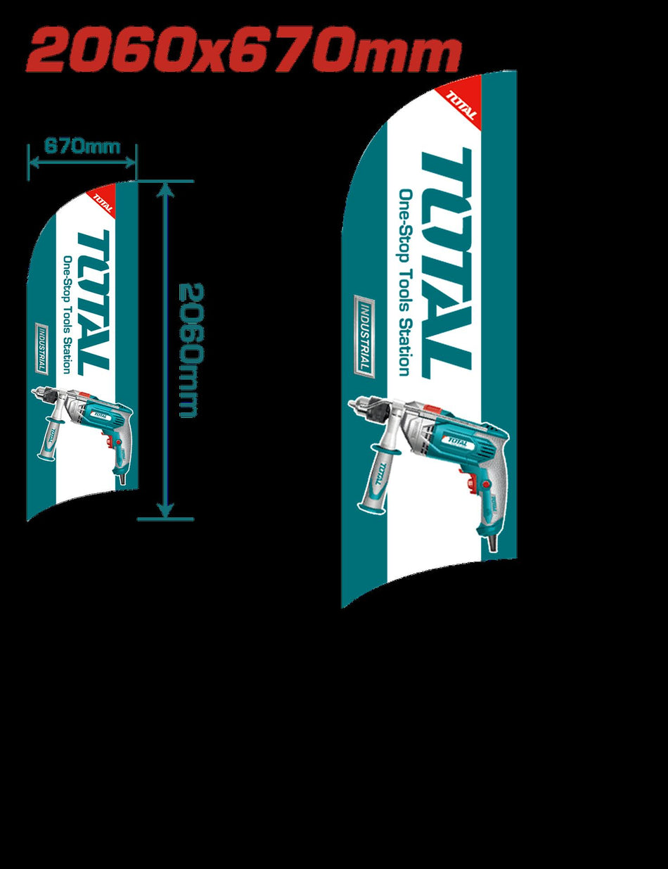 PUBLICIDAD TOTAL BANDERA TIPO PLUMA (TPMGFF03)