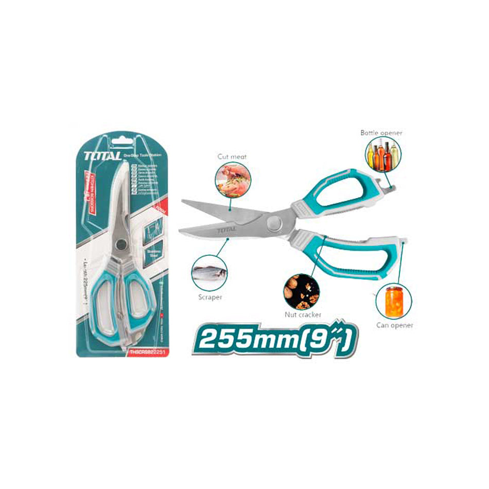 TIJERA MULTIUSOS 9 ACERO INOXIDABLE TOTAL (THSCRS822251)