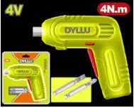 ATORNILLADOR INALÁMBRICO 4V 4NM INCLUYE DOS PUNTA TALADRO DYLLU (DTCV4628)